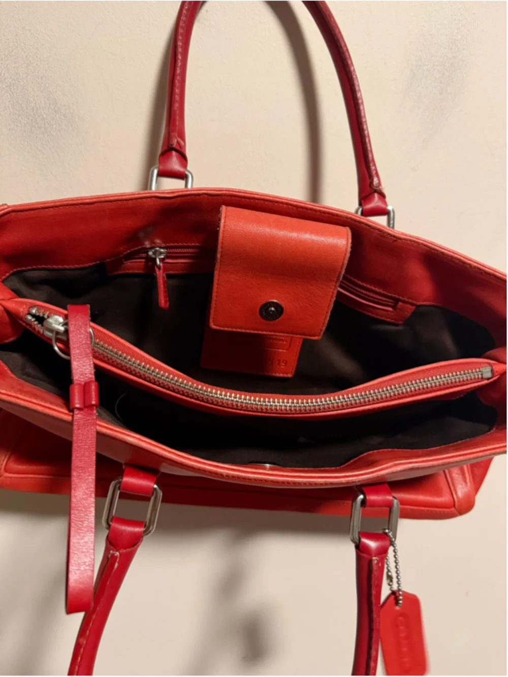Coach Vintage Bonnie Satchel Handbag Burnt Red